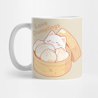 Cat I love Dumplings Mug